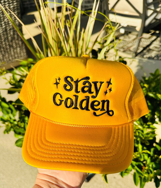 Stay Golden Trucker Hat