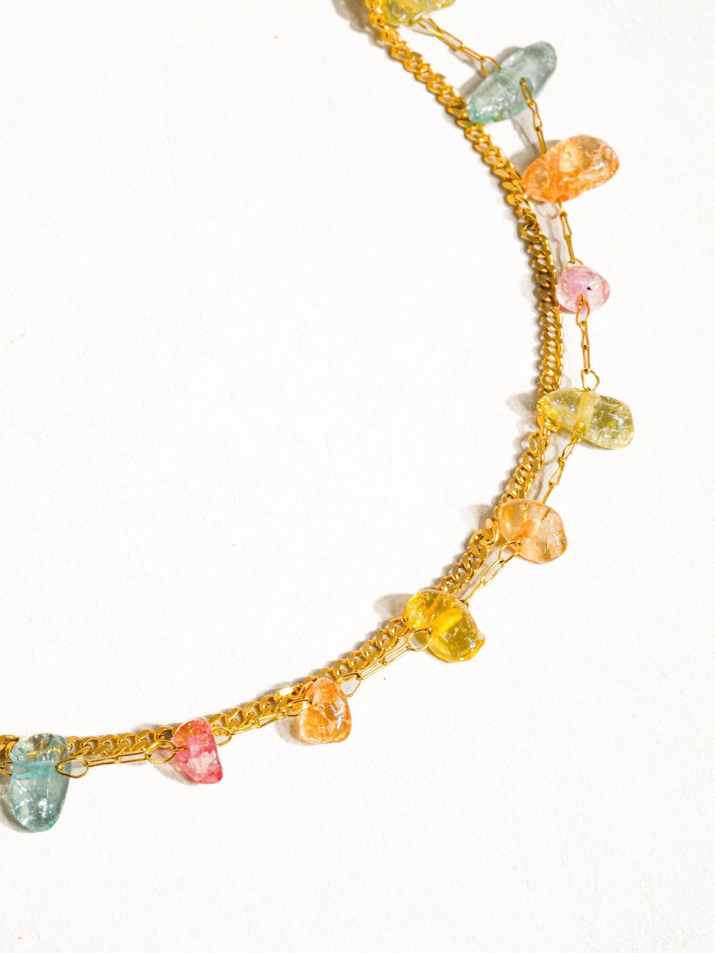 Blakelyn CZ Stone Chain Bracelet: Multi-Colored