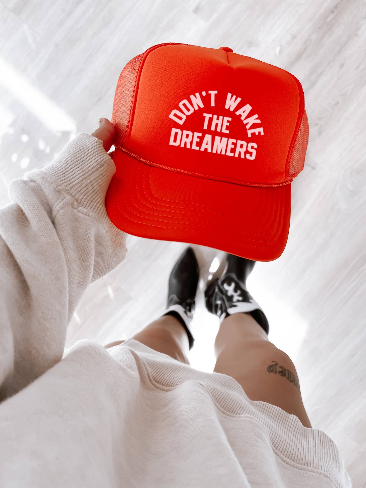 Don’t Wake The Dreamers Trucker Hat - Orange